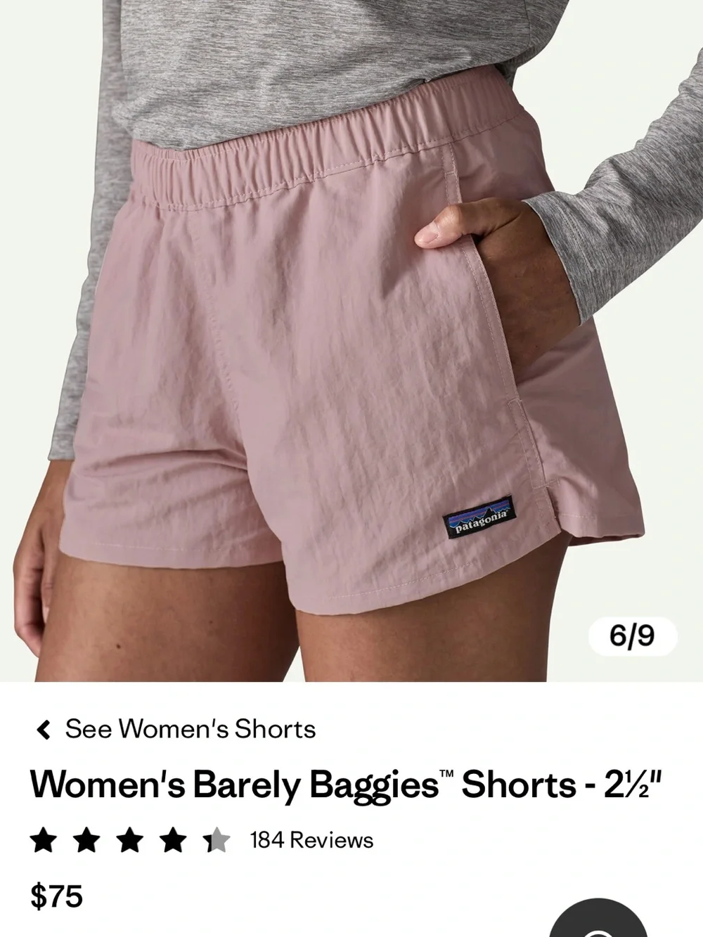 PATAGONIA 5 PAIR Wm Barely baggies shorts !
5 different Colorways Perfect - - Picture 2 of 2